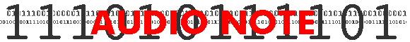 AUDIO NOTE